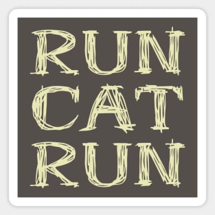 RunCatRun in sketch font light Magnet